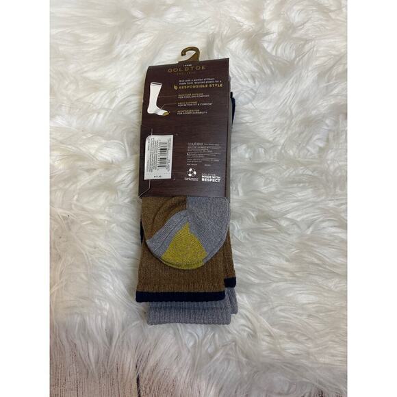 Lodge Goldtoe Socks Moisture Wicking 2 pairs size 6-12.5 New in package - Picture 2 of 2